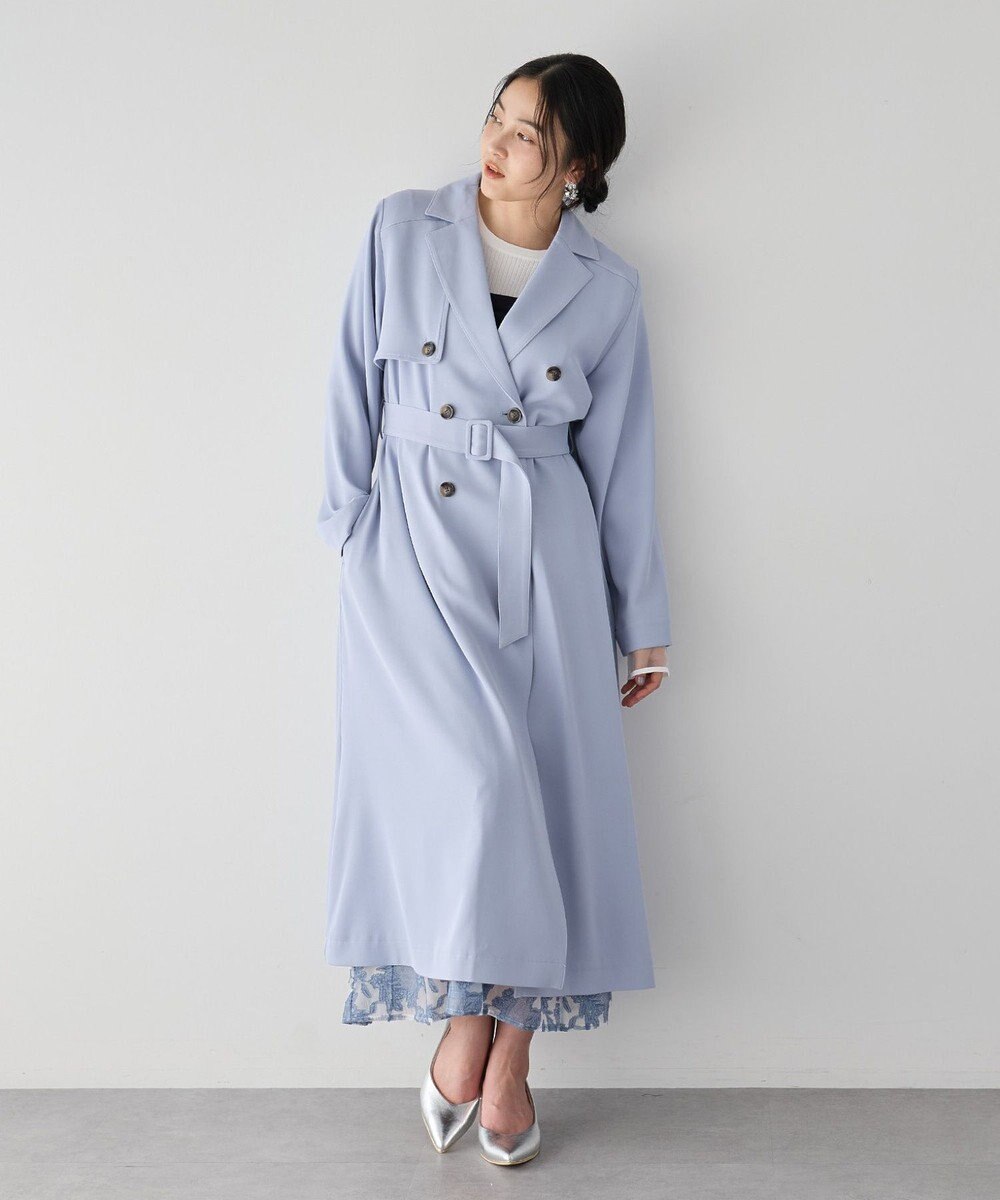 YECCA VECCA 【UVカット/花粉ガード】素材MIXトレンチコート 