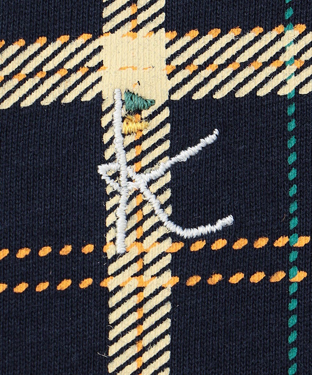 組曲 KIDS 【80-90cm】Check 半袖オーバーオール 