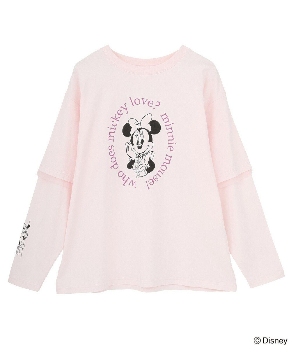 Green Parks ミッキー＆フレンズ／レイヤードプリントロングＴシャツ 