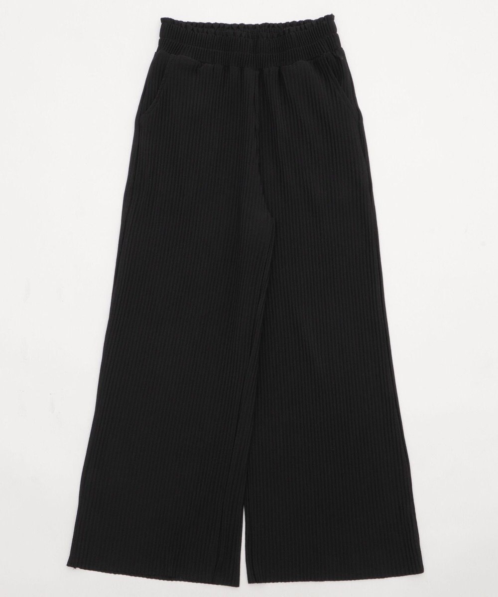 WEGO 【WEB限定/2025年秋冬新作/裾カットOK！自分サイズに調整可能/ウエストゴム/しわになりにくい/】カットプリーツパンツ 