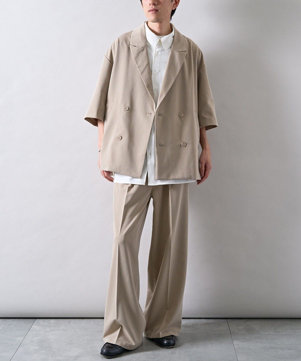 CRAFT STANDARD BOUTIQUE 半袖ダブルテーラードセットアップ 