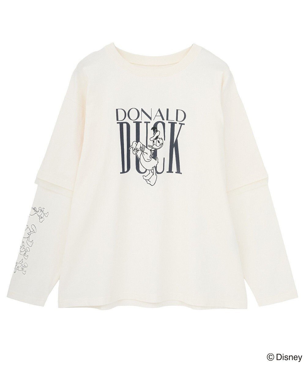 Green Parks ミッキー＆フレンズ／レイヤードプリントロングＴシャツ 