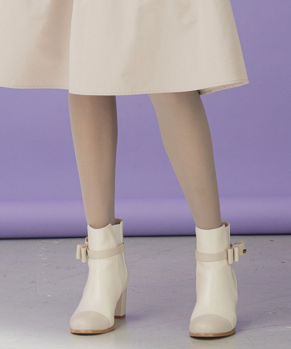 TOCCA RIBBON SIDEGORE BOOTS リボンが外せる2WAYブーツ 
