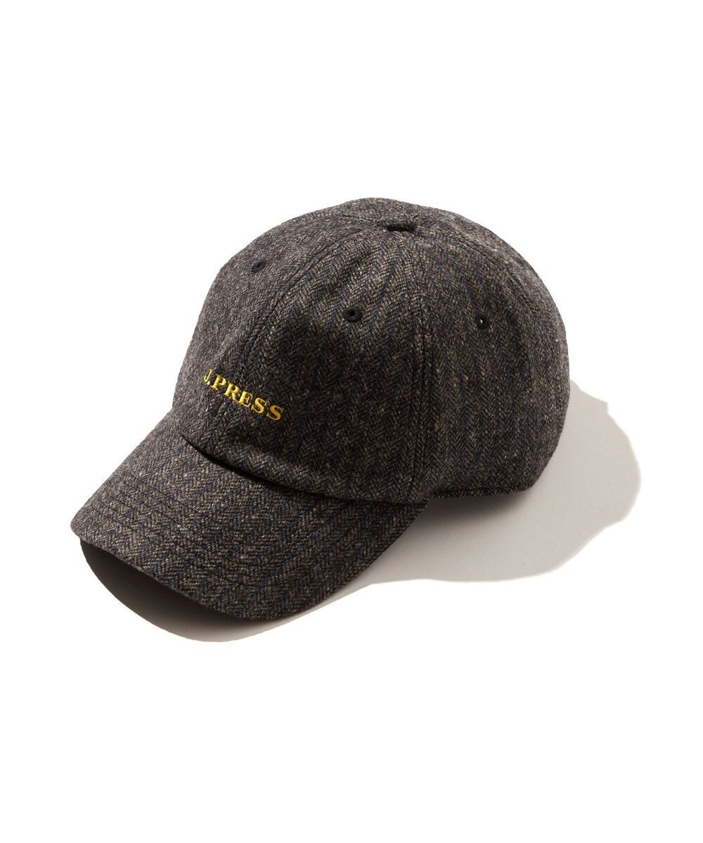 J.PRESS MEN 【J.PRESS ORIGINALS】Lambs Tweed Logo Cap 
