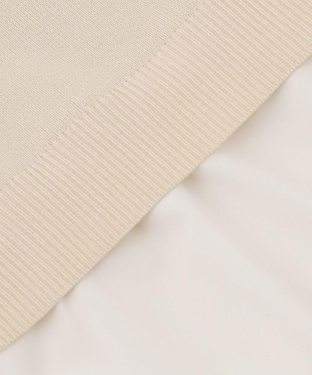 ANY 【洗濯機可】ニットレイヤードブラウス 