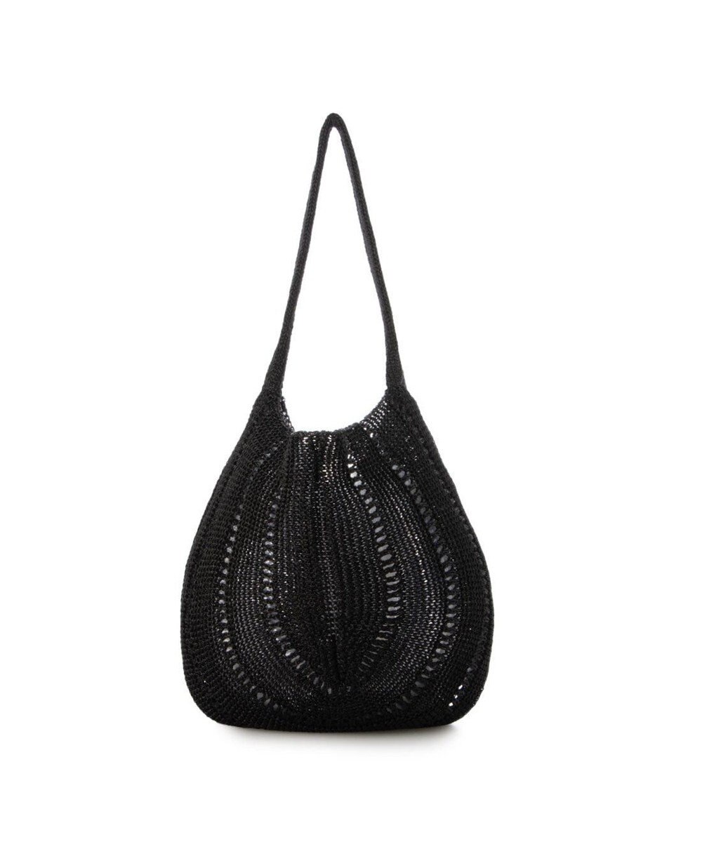 UNBILLION カシュカシュ cachecache / ラメ糸ラウンドセミショルダー 