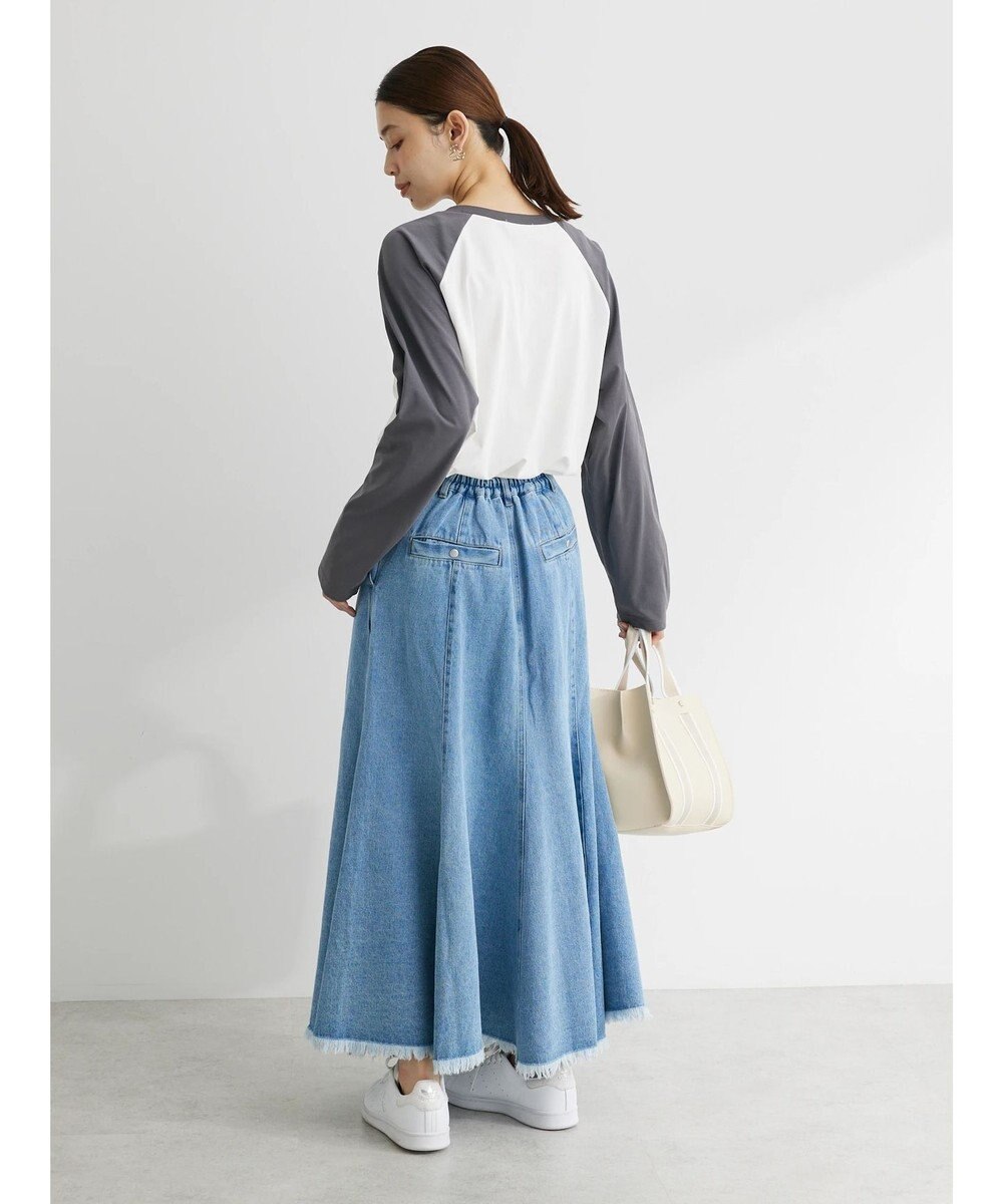 Green Parks シアーラグラン配色プルオーバー 