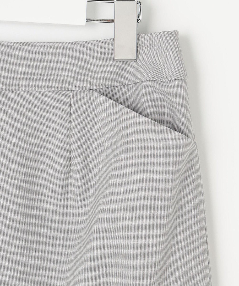 J.PRESS LADIES L ピンヘッドストレッチ フレアースカート 