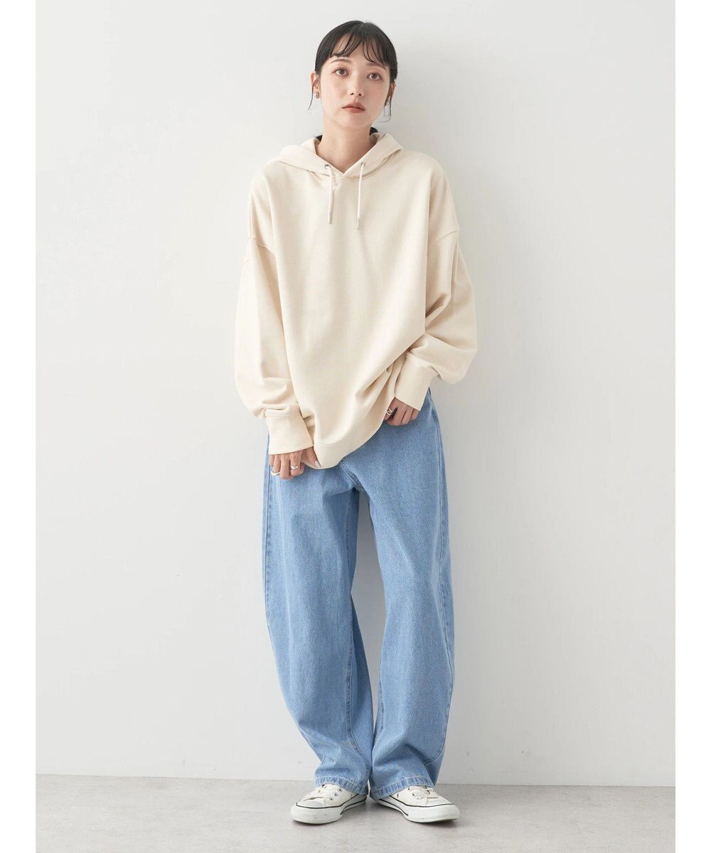 earth music&ecology スウェットルーズパーカー 