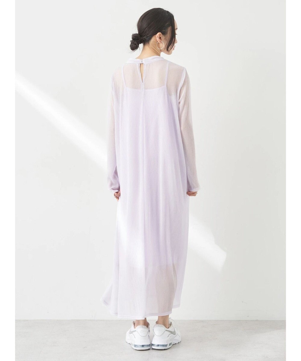 earth music&ecology ＳＥＴ２点シアーワンピース＋ペチワンピース 