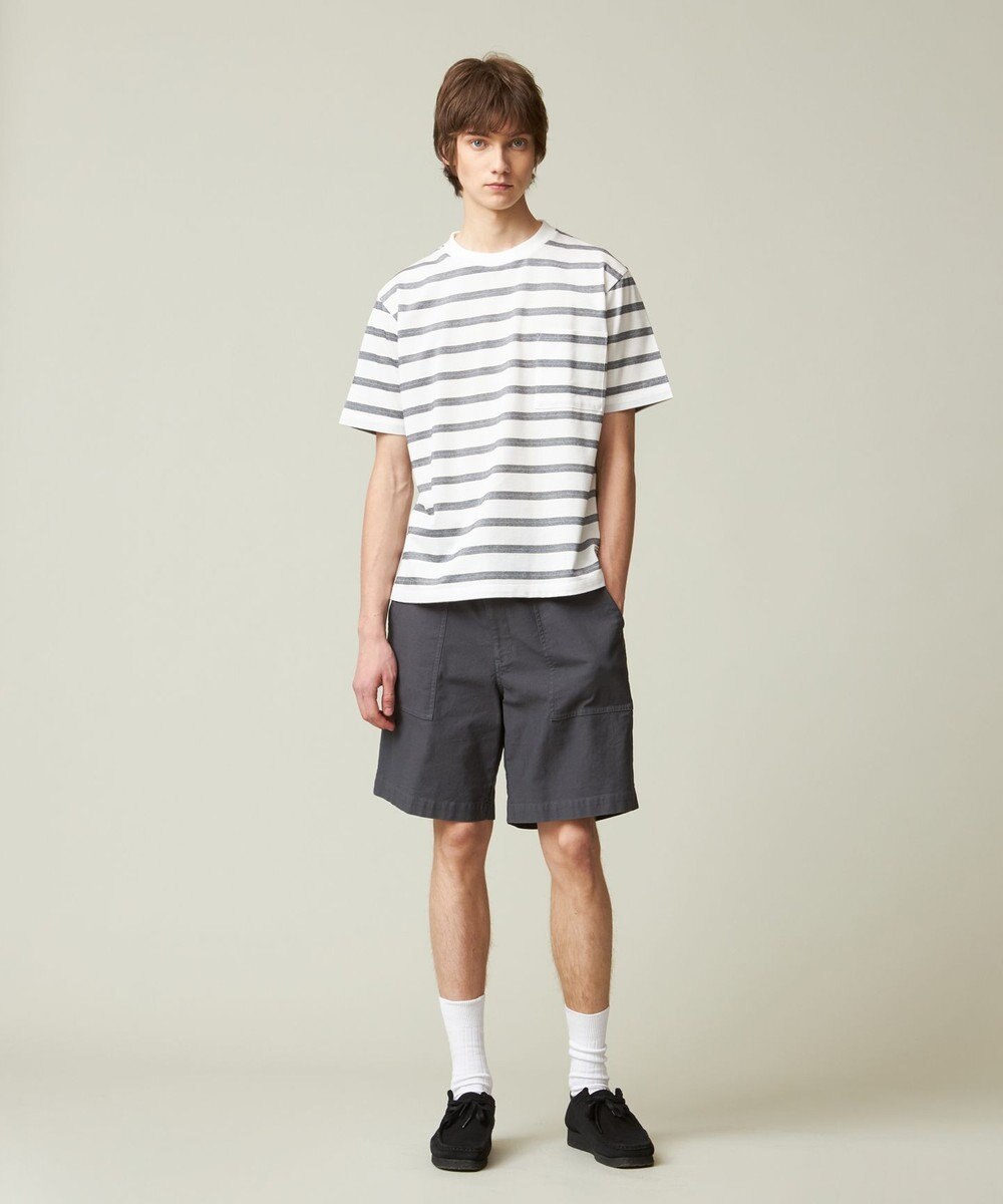 J.PRESS MEN マルチボーダー カノコTシャツ 