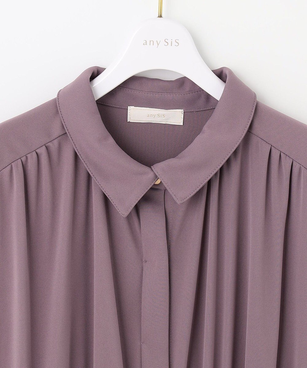 ANY SIS 【UVケア】エアリープリーツ ワンピース 