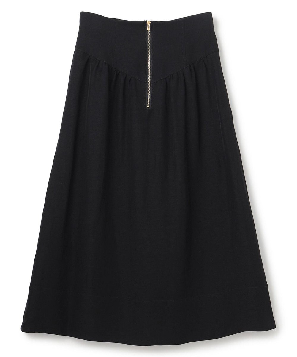 BEIGE， BERNARD / リネン混 ゴールドジップ ハイウエススカート 