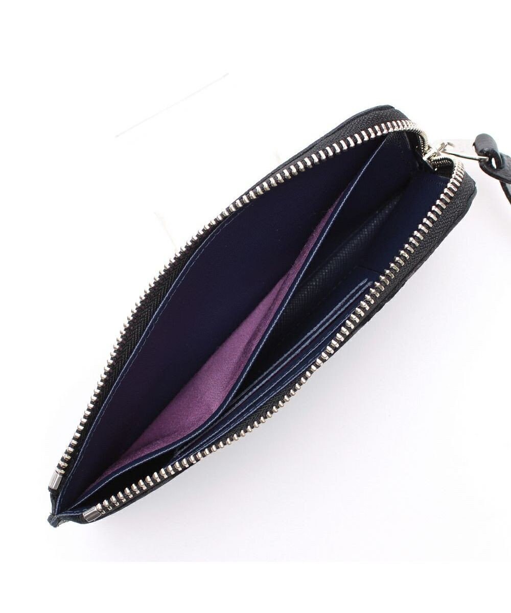 A.D.M.J. 【牛革】モーツァルト/スワロフスキー・クリスタル付オーガナイザーパース(背胴ファスナーポケット） 