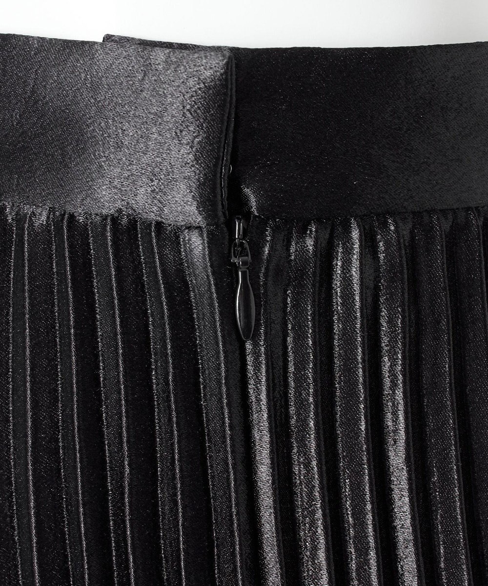 23区 【エステータ】シャイニーサテン プリーツスカート 