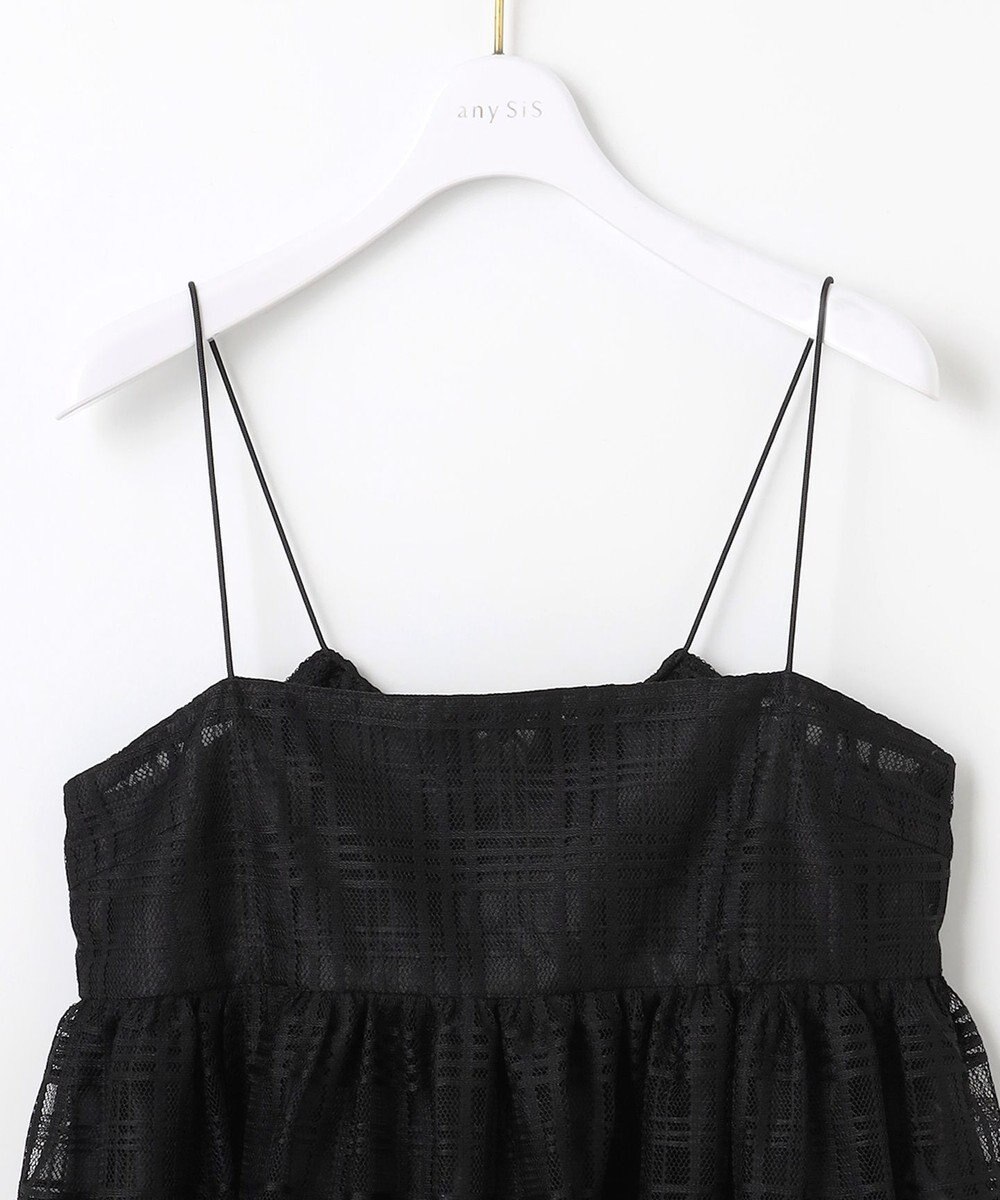 ANY SIS L 【洗える】ラッセルレース キャミソール 