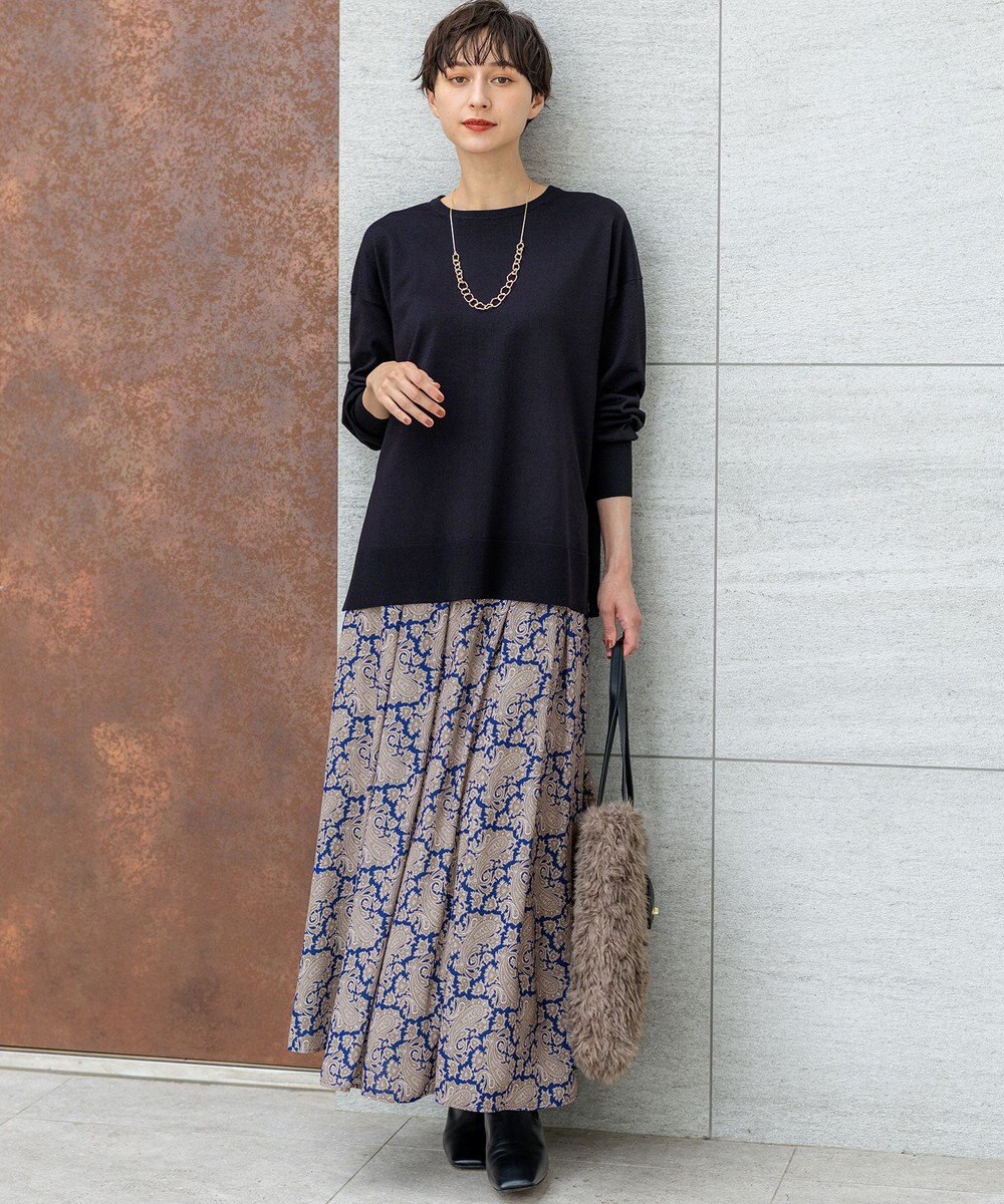 23区 S 【洗える】Ratti ヴィンテージペイズリープリント スカート 