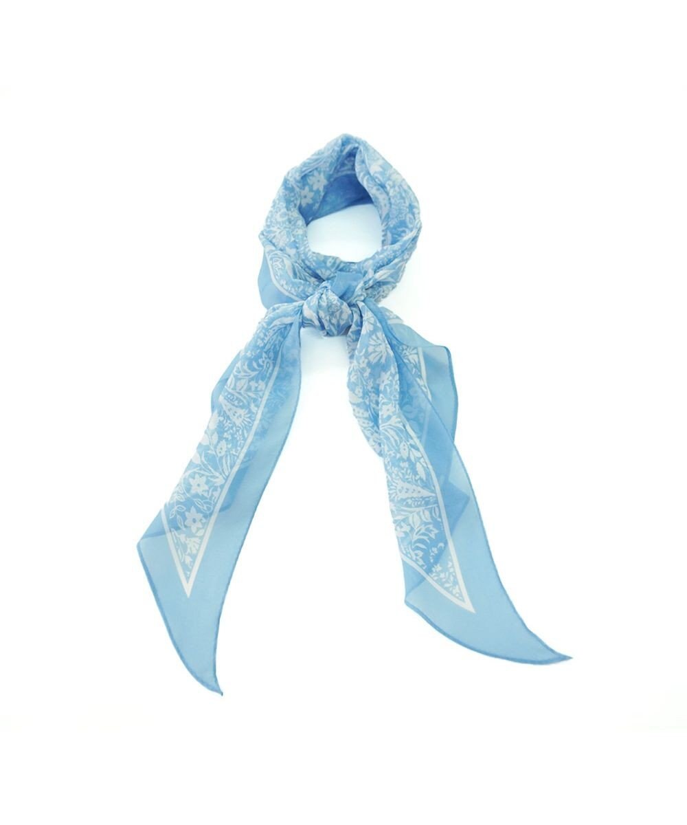 Marca ＜洗えるシルク＞【Marcaオリジナル】小枝更紗 ウォッシャブル シルクローン剣先ストール 