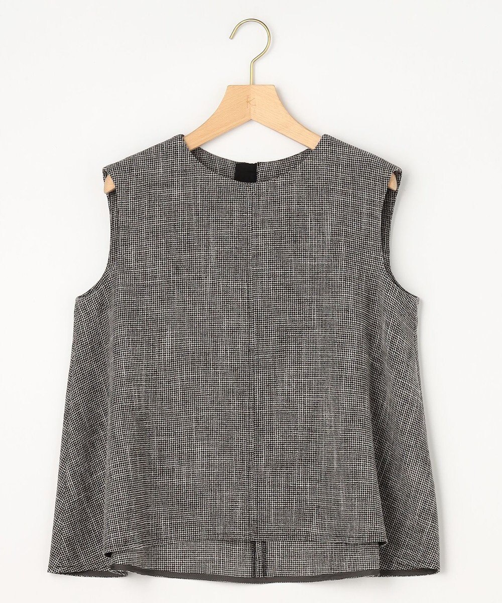 組曲 S 【先行予約】【WEB限定】メランジレノクロス 裾フレアブラウス 