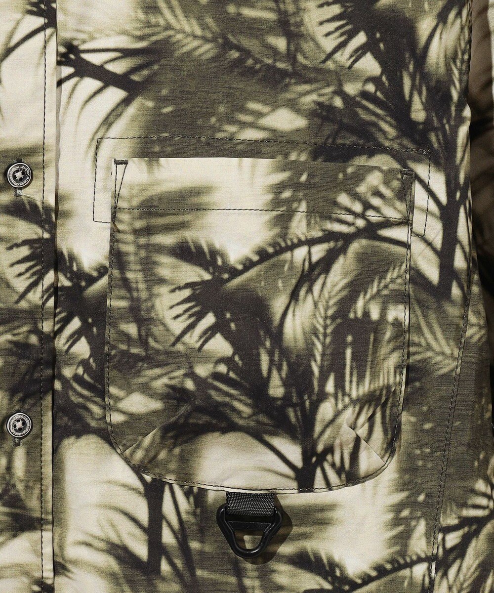 JOSEPH ABBOUD MOUNTAIN 【イタリア素材/軽量/撥水/ストレッチ】X-WAVEヤシパターン シャツ 