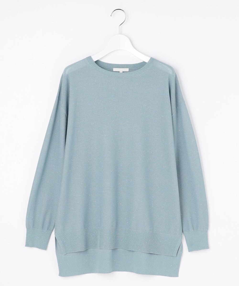 自由区 L ファインゲージスパングルプルオーバー ニット 