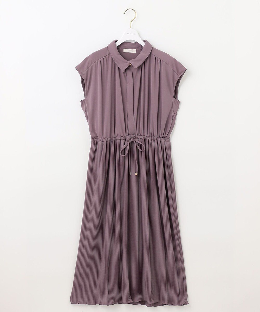 ANY SIS 【UVケア】エアリープリーツ ワンピース 