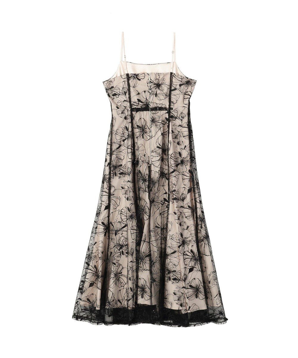 YECCA VECCA 【2点SET】フラワー柄スパンコール刺繍ドレス 