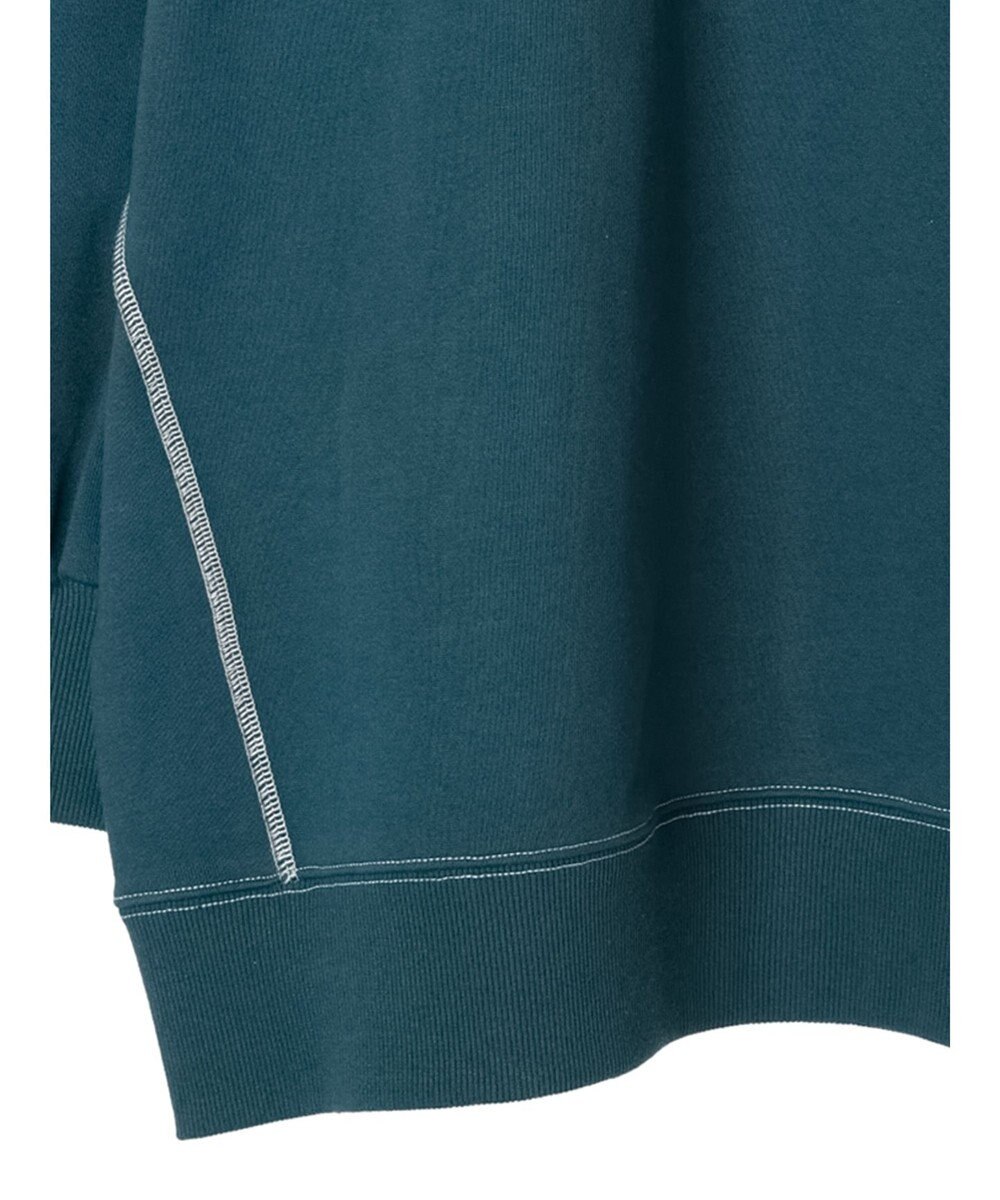 earth music&ecology 配色ルーズスウェット 