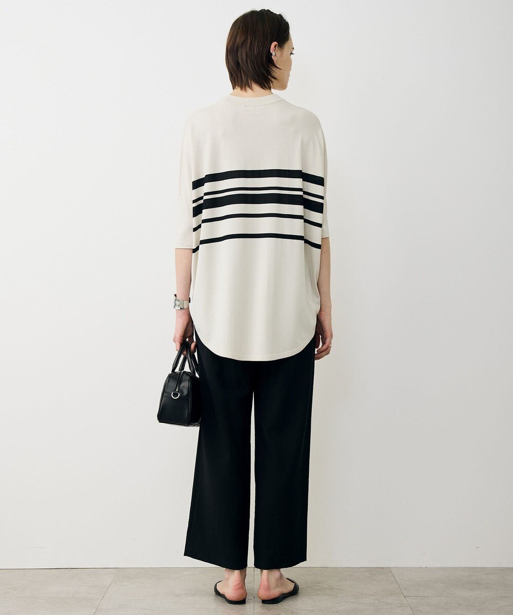 ICB 【先行予約】VIS/NYハイゲージランダムボーダー 半袖ニット 