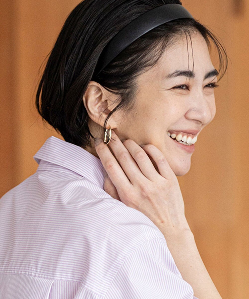 ANY 【WEB限定】メタルフープモチーフピアス(両耳用) 