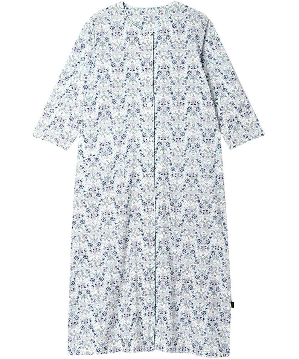 WACOAL ワンピース 綿100%(本体) 天竺素材 ミントン 7分袖 長袖 ロング丈 レディース NNT268 /ワコール 