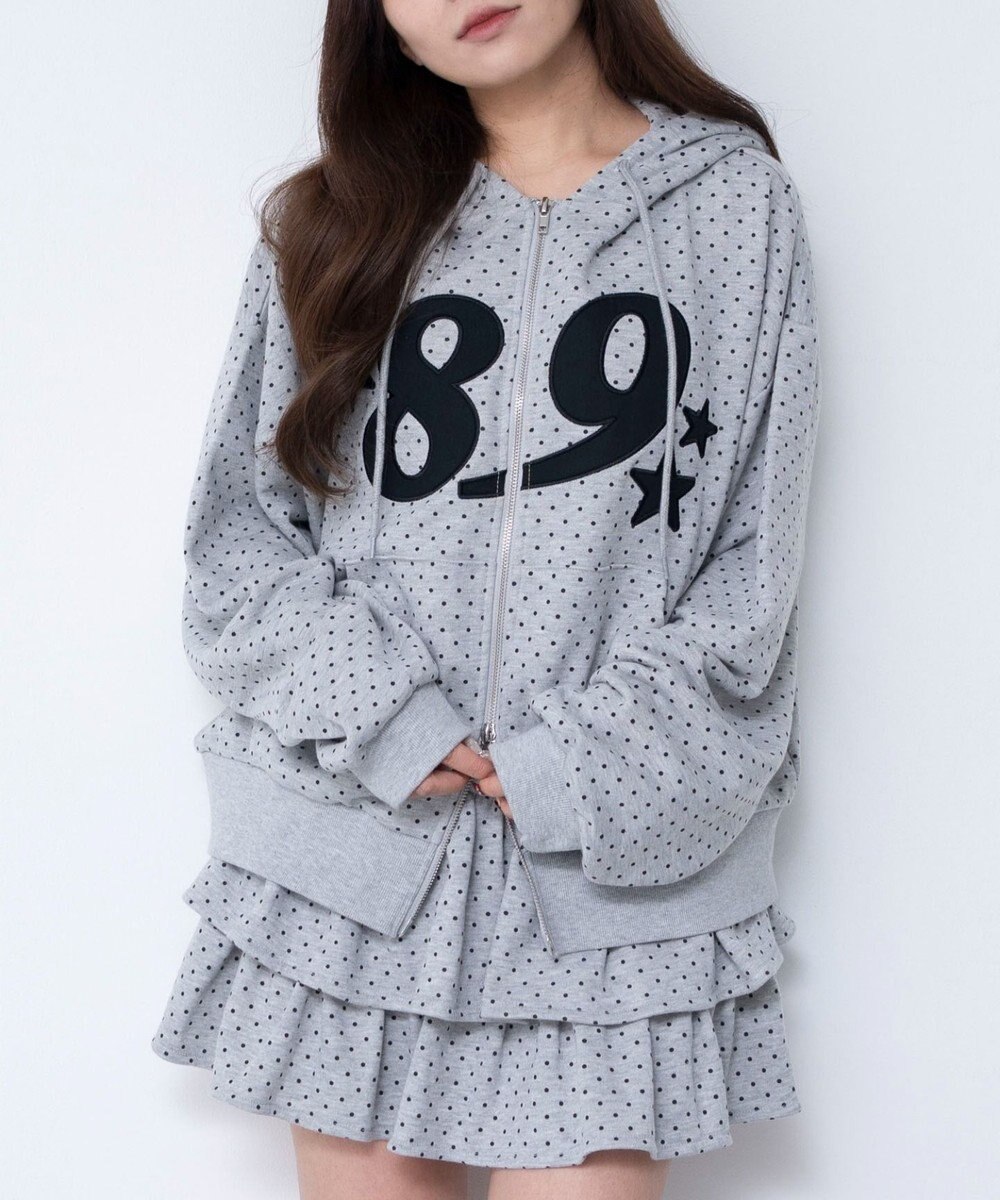 WEGO グラフィックZIPパーカー 