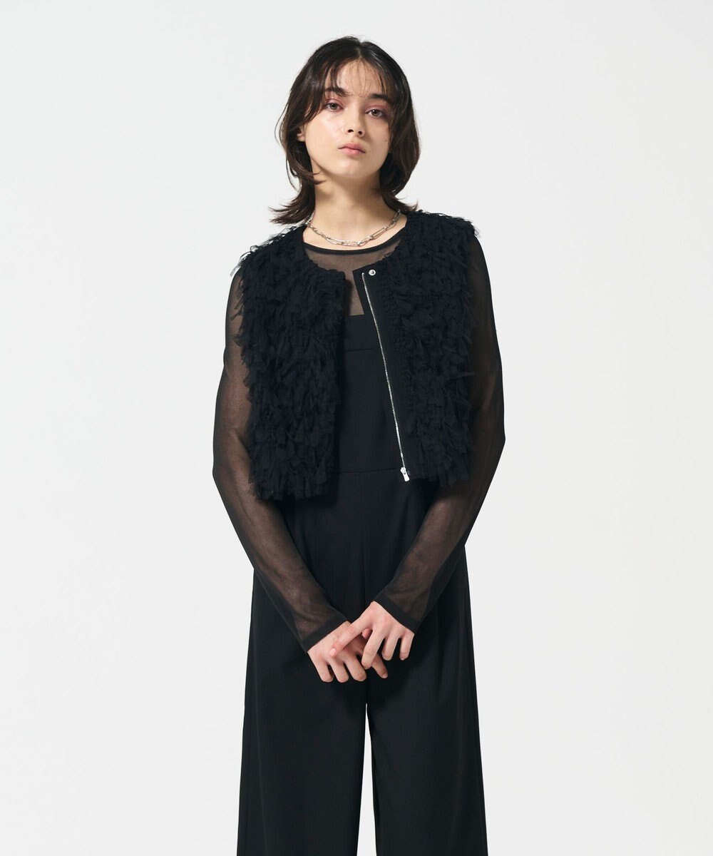 GRACE CONTINENTAL コンパクトフリンジベスト 