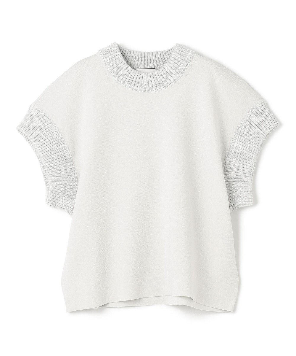 BEIGE， 【洗える・Oggi 11月号掲載】LAURA / ドライタッチ異素材リブニット 