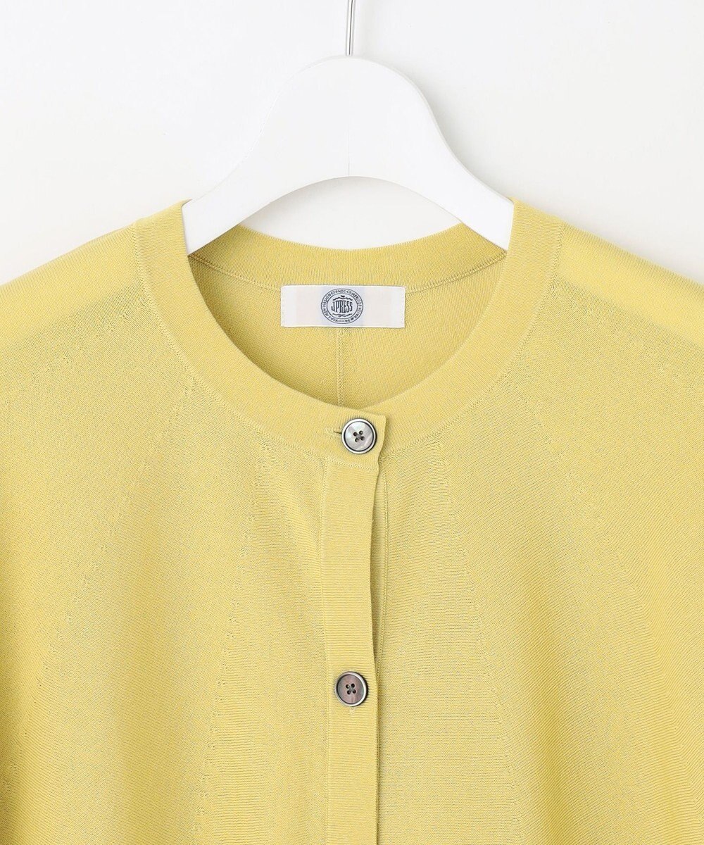 J.PRESS LADIES L 【洗える・抗菌防臭】COTTON ACETATE DRY バタフライスリーブ カーディガン 