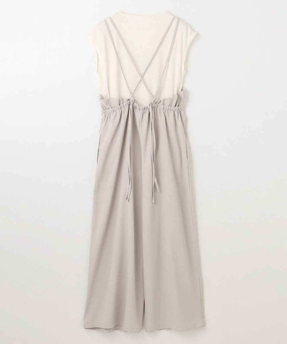 ANY 【2SET/洗濯機可】プルオーバー×キャミサロペットセット 