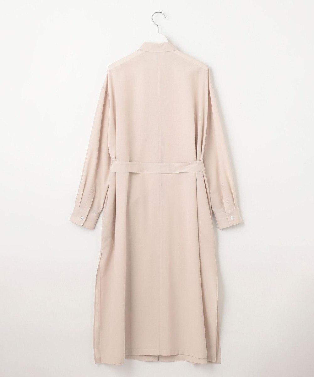 23区 【洗える】シアーマットクロス ロング シャツ 