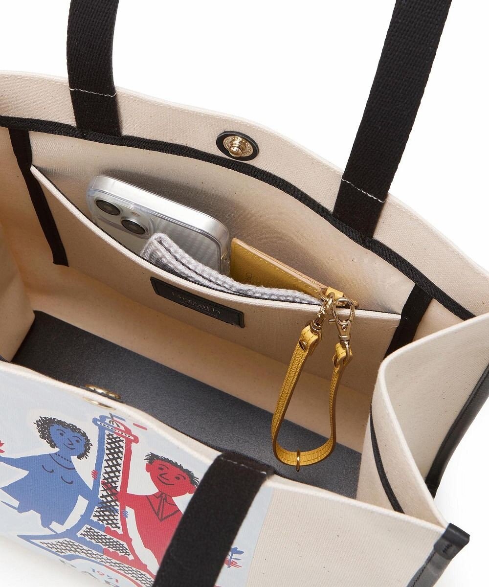 TOPKAPI 【Breath TOPKAPI】サヴィニャック × Breath TOPKAPI アート プリント オーガニックキャンバス トート バッグ 