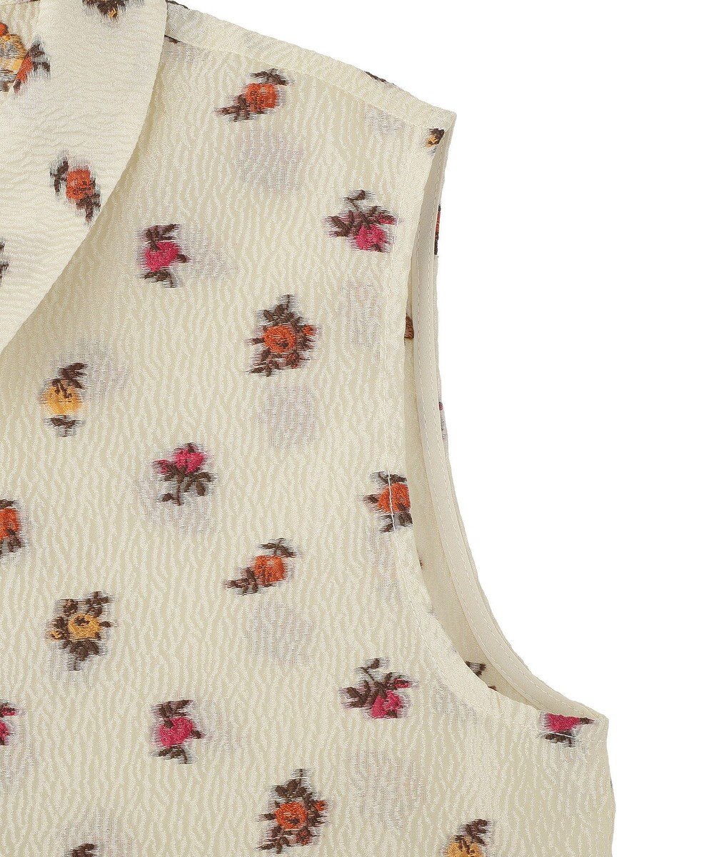 YECCA VECCA シアージャガードペプラムブラウス 