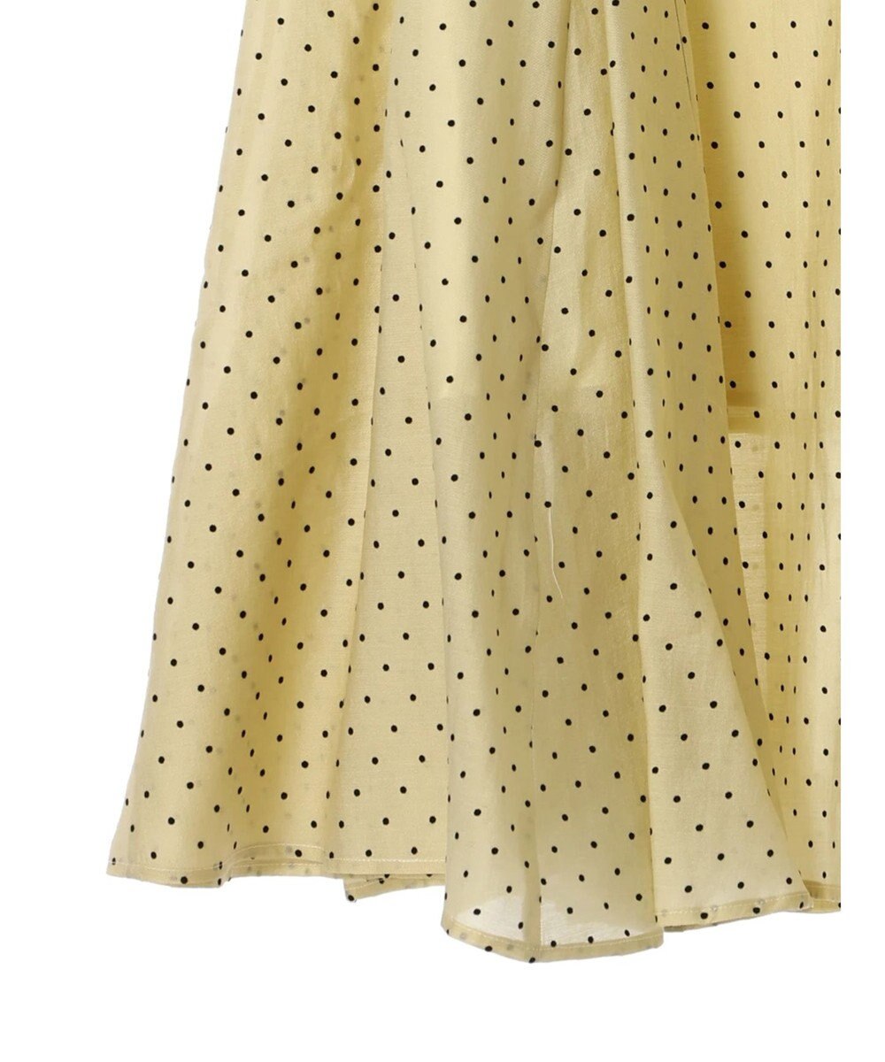 Green Parks AnriettMusee ドットフレアーロングスカート 