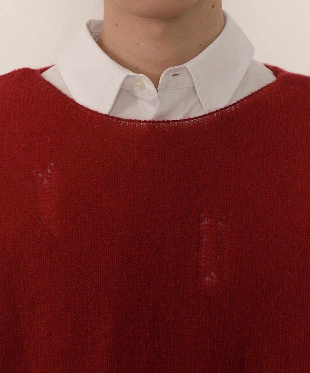 WEGO ダブルガーゼダメージプルオーバー 