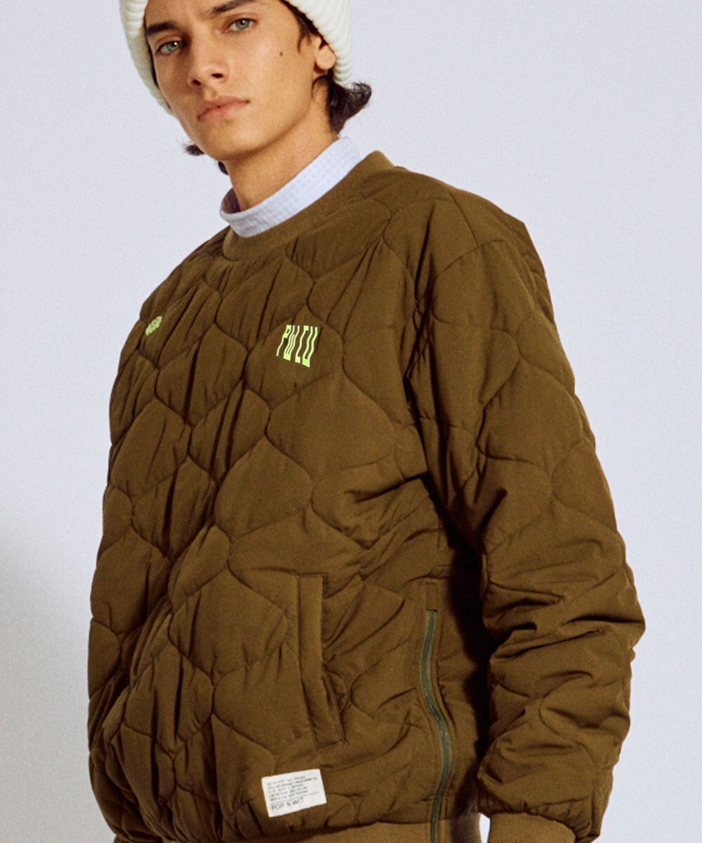 PW CIRCULUS 【撥水加工 / ストレッチ】【MEN】キルティング中綿プルオーバー ゴルフ 