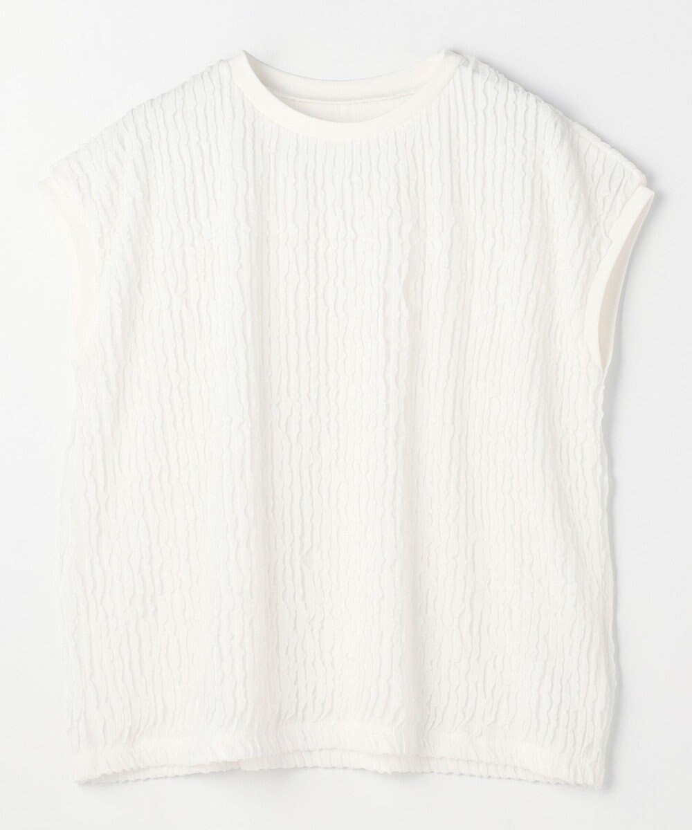 ANY L レースフレンチスリーブプルオーバー 