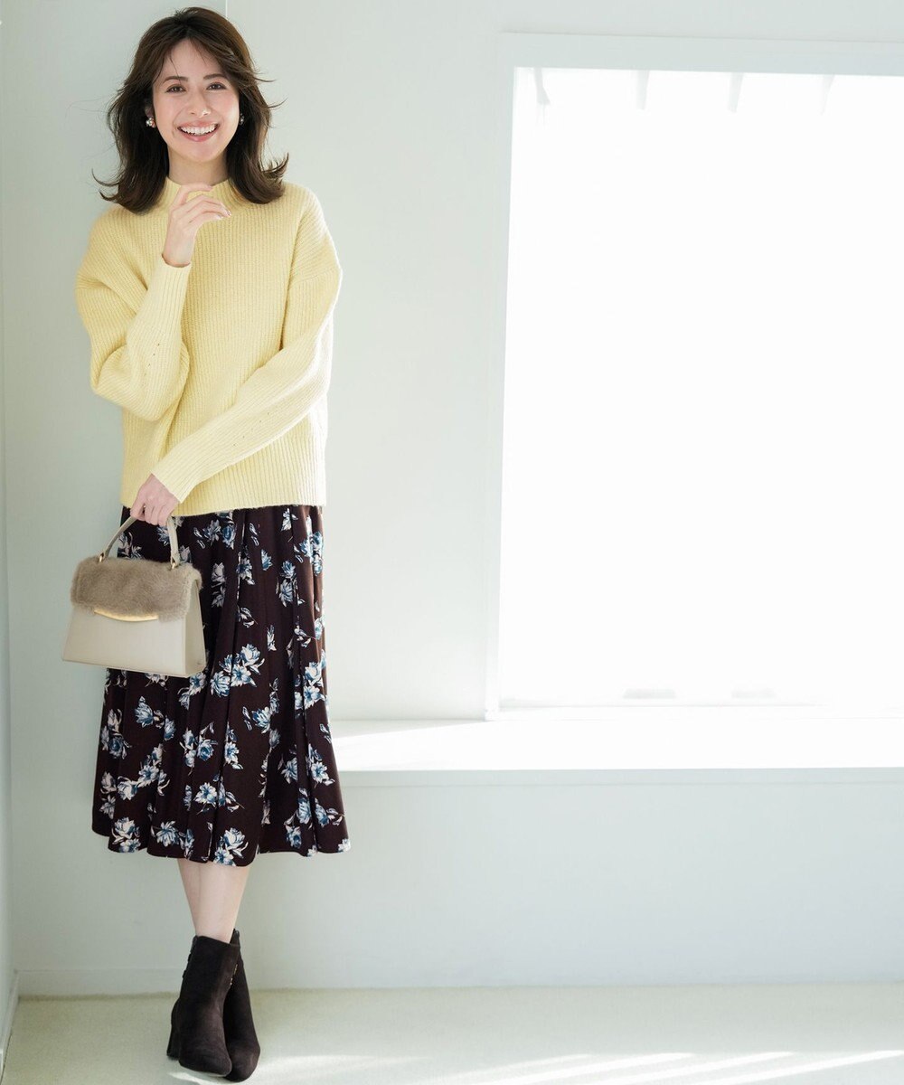 ANY SIS S フラワータック スカート 