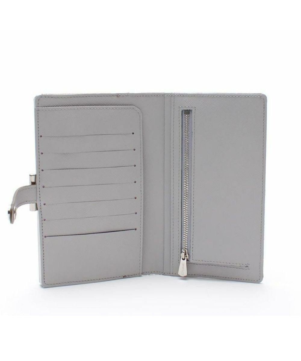 A.D.M.J. 【牛革】メタリックレザー/ガマグチ付ロングウォレット 