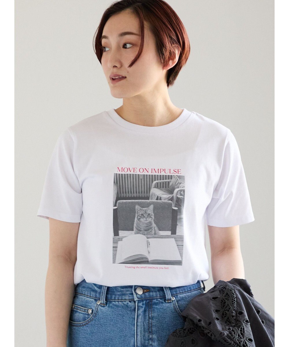 Te chichi アソートネコフォトスタンダードTシャツ 