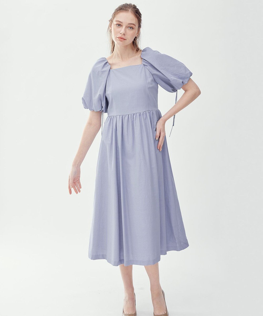 23区 【APPLAUDIR】スクエアネックタフタ ドレス 