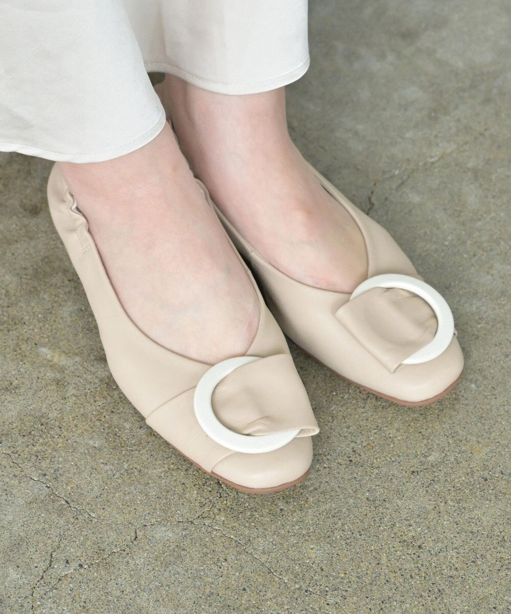 nouvelleRobe Oū 【本革・高反発】Big Buckle pumpsビッグバックル ヒールパンプス 