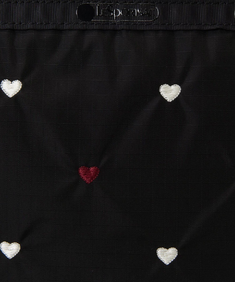 LeSportsac BUCKET TOTE/レッド/ホワイトハートEMB 