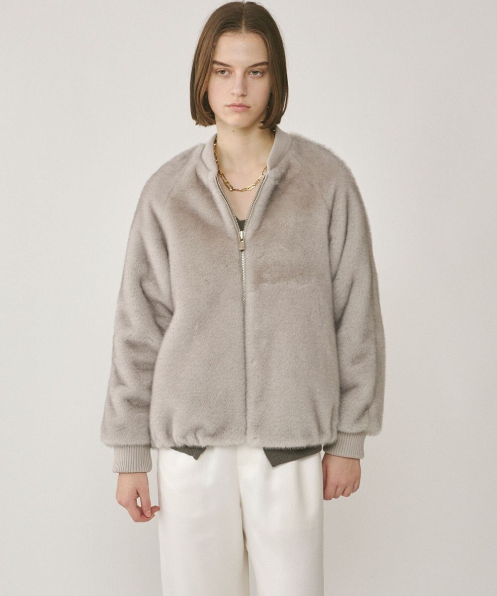 GRACE CONTINENTAL フェイクミンクファーブルゾン 